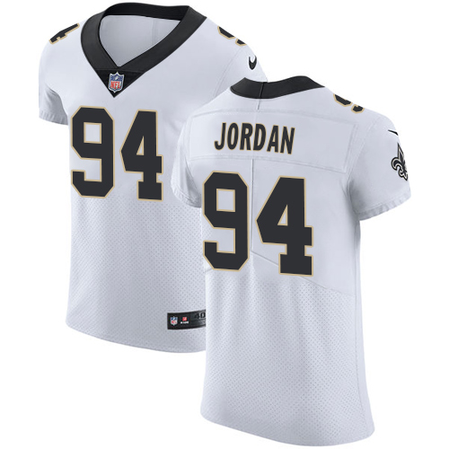Nike Saints #94 Cameron Jordan White Men's Stitched NFL Vapor Untouchable Elite Jersey
